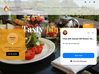 sunsethillresort.com screenshot