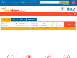 sunshine.co.uk screenshot