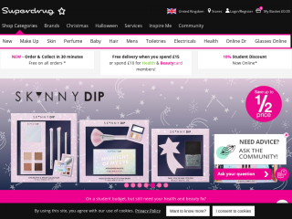 superdrug.com screenshot