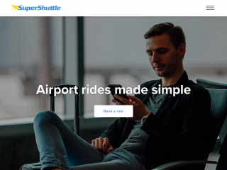 supershuttle.com screenshot