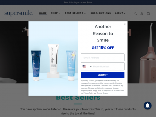 supersmile.com screenshot