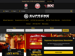 supremesuspensions.com screenshot