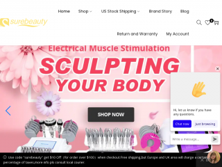 surebeauty.com screenshot