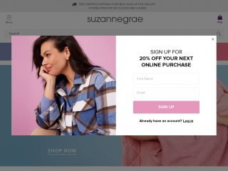 suzannegrae.com.au screenshot