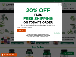 swansonvitamins.com screenshot