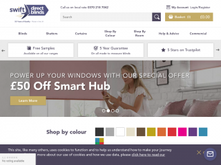 swiftdirectblinds.co.uk screenshot