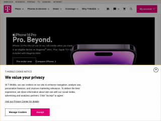 t-mobile.com screenshot