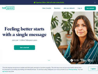 talkspace.com screenshot