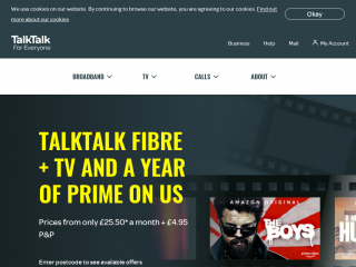 talktalk.co.uk screenshot