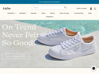 taosfootwear.com screenshot