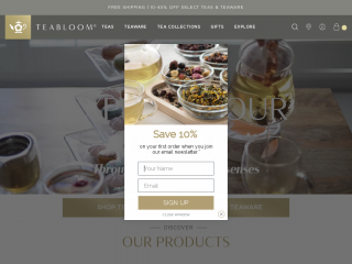 teabloom.com screenshot