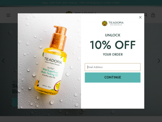 teadorabeauty.com screenshot