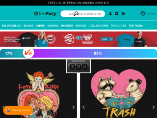 teefury.com screenshot