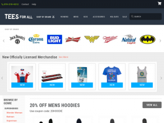 teesforall.com screenshot