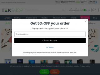 tekshop.co.uk screenshot