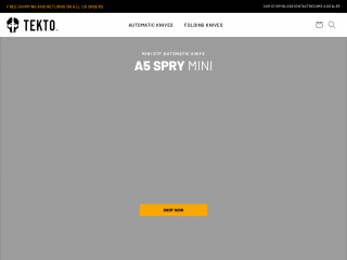 tektoknives.com screenshot