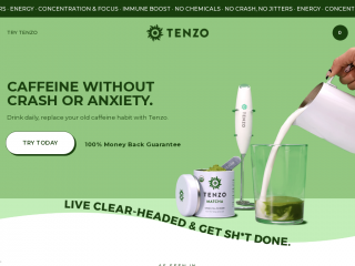 tenzotea.co screenshot