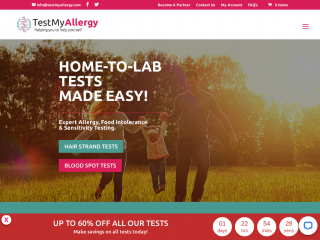 testmyallergy.com screenshot