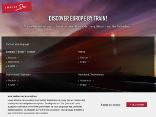 thalys.com screenshot