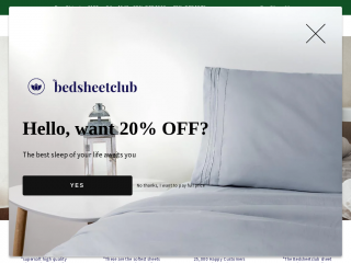 thebedsheetclub.com screenshot