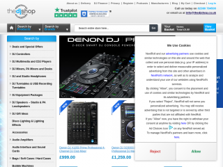 thedjshop.co.uk screenshot