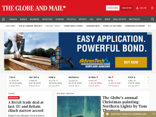 theglobeandmail.com screenshot