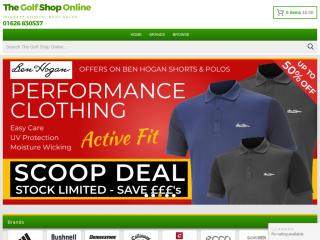 thegolfshoponline.co.uk screenshot