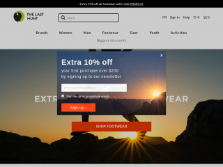 thelasthunt.com screenshot