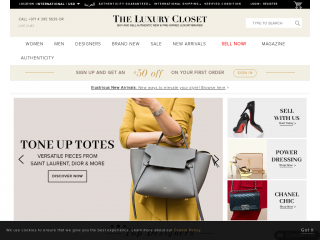 theluxurycloset.com screenshot