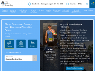 theparkprodigy.com screenshot