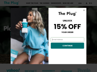 theplugdrink.com screenshot