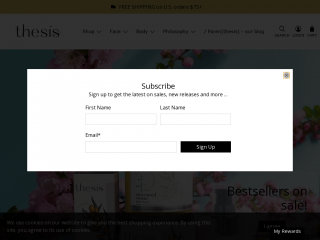 thesisbeauty.com screenshot