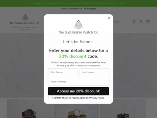 thesustainablewatchcompany.com screenshot
