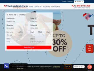 thetravelmakers.us screenshot