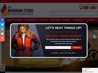 thewarmingstore.com screenshot