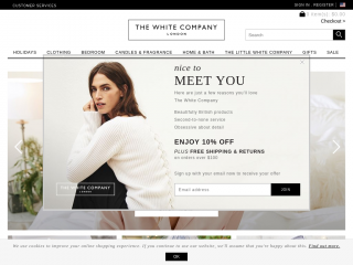 thewhitecompany.com screenshot