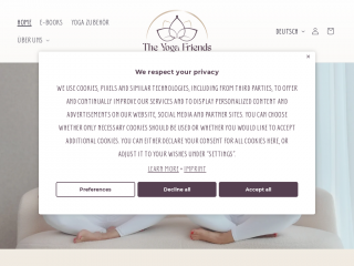theyogafriends.com screenshot