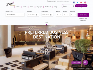 thezurihotels.com screenshot