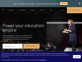 thinkific.com screenshot