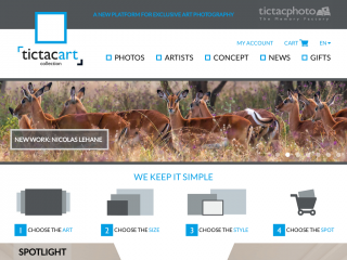 tictacartcollection.com screenshot