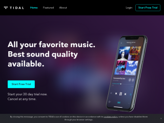 tidal.com screenshot