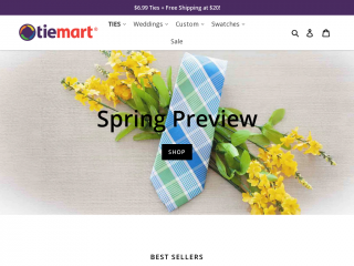 tiemart.com screenshot