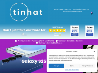 tinhat.co.uk screenshot