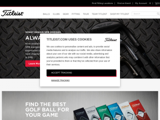 titleist.co.uk screenshot