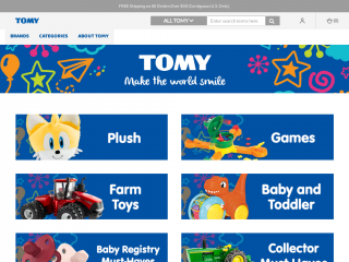tomy.com screenshot