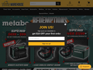 toolswarehouse.com.au screenshot