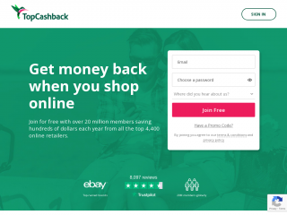 topcashback.com screenshot