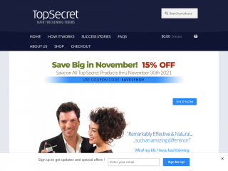 topsecretfibers.com screenshot