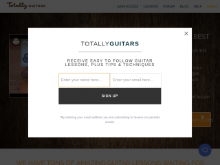 totallyguitars.com screenshot