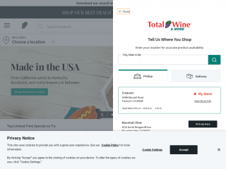 totalwine.com screenshot